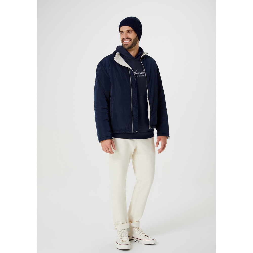 Blusão Em Moletom Masculino Com Bordado Hering