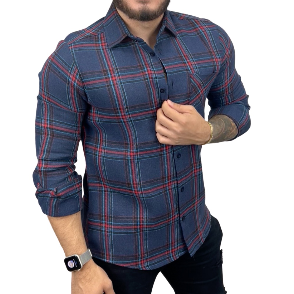 Shacket Masculino ZAFUL Xadrez - Estilo E Versatilidade