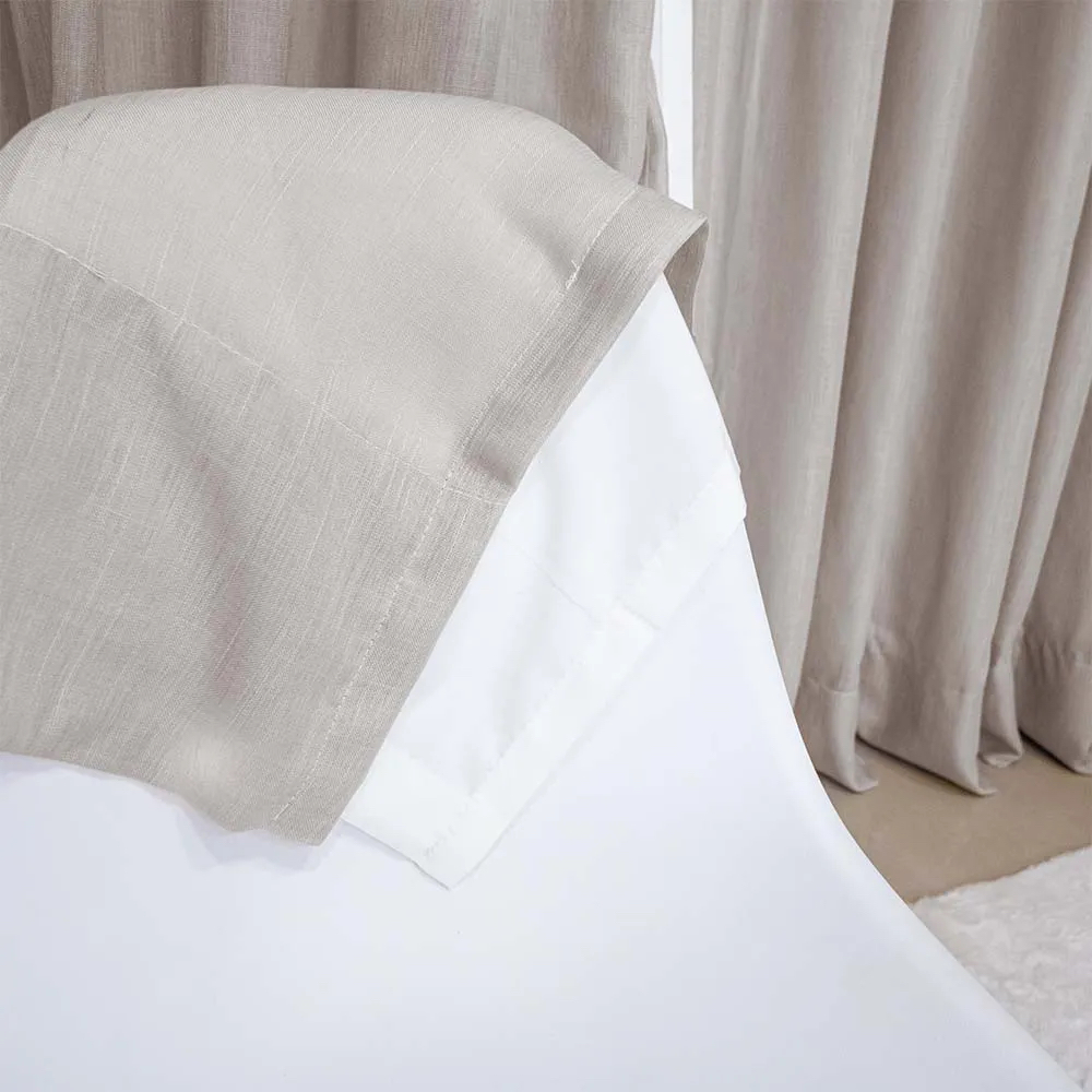Cortina Gaze de Linho Com forro em Microfibra Luxo