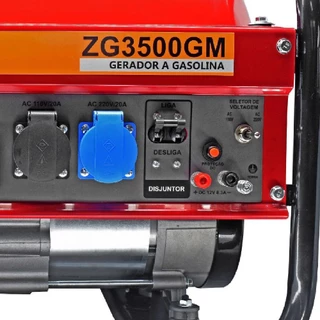 Gerador a Gasolina 3,5 KVA 4 Tempos Bivolt ZMAX