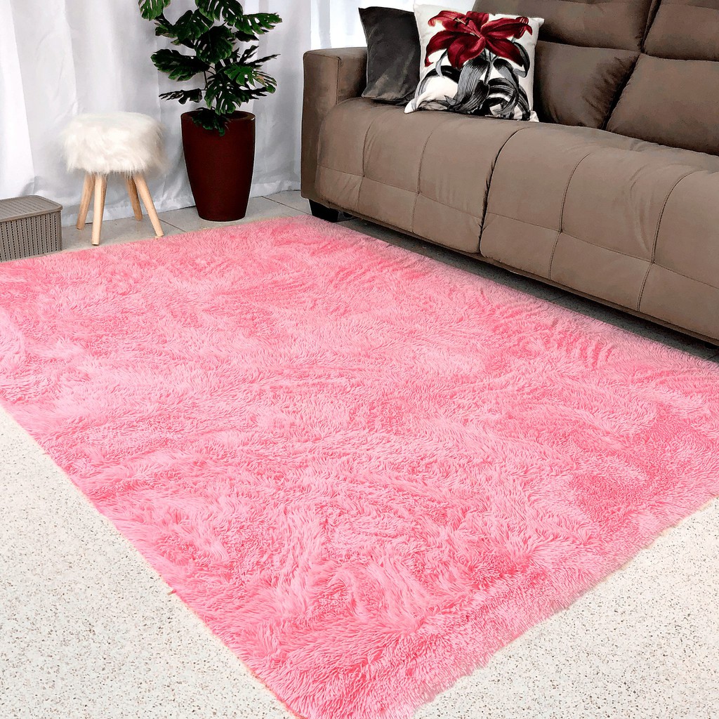Tapete Sala Peludo 1,40 X 2,00 Felpudo Varias Cores Original