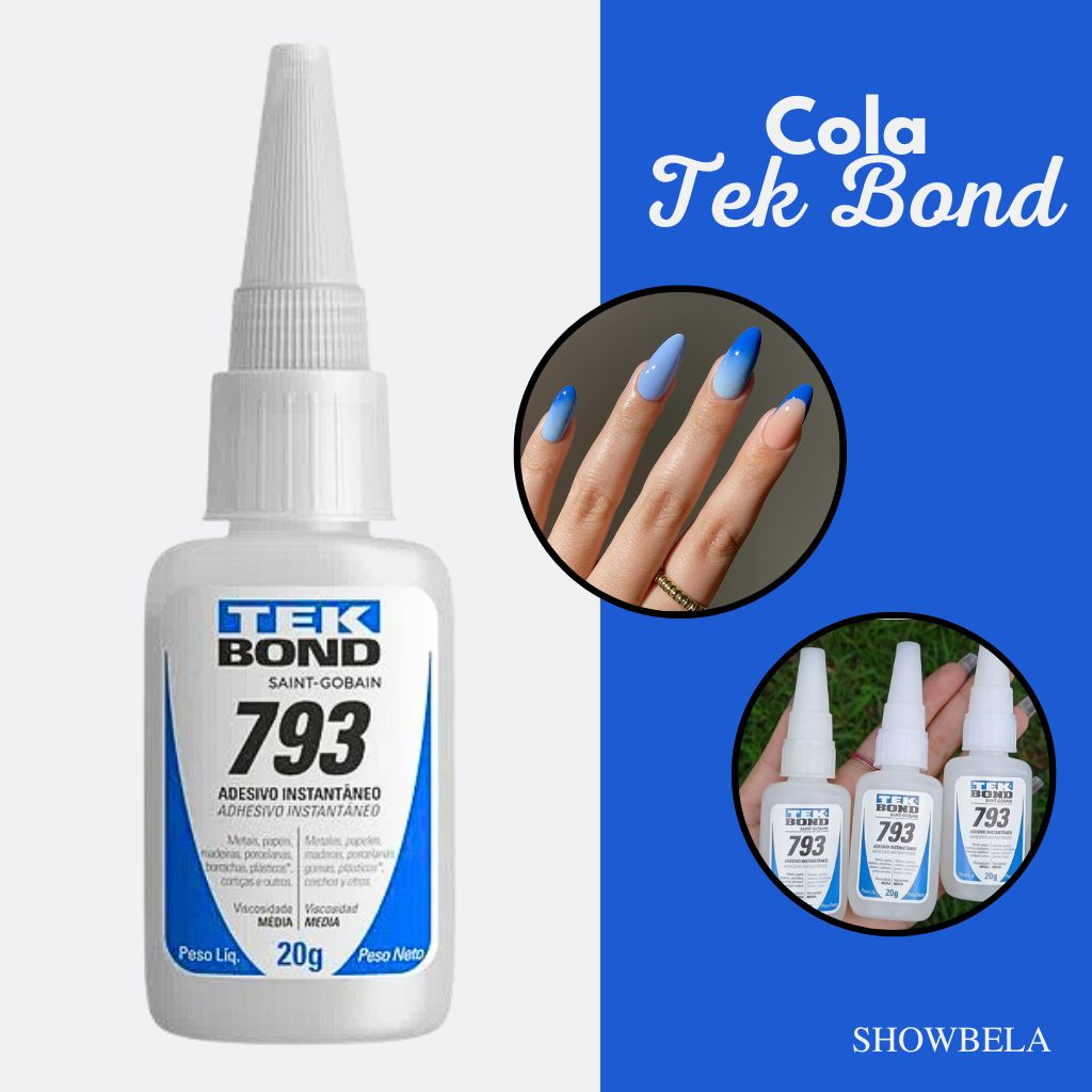 Cola Tek Bond 793 Para Unhas e Artigos em Geral 20g