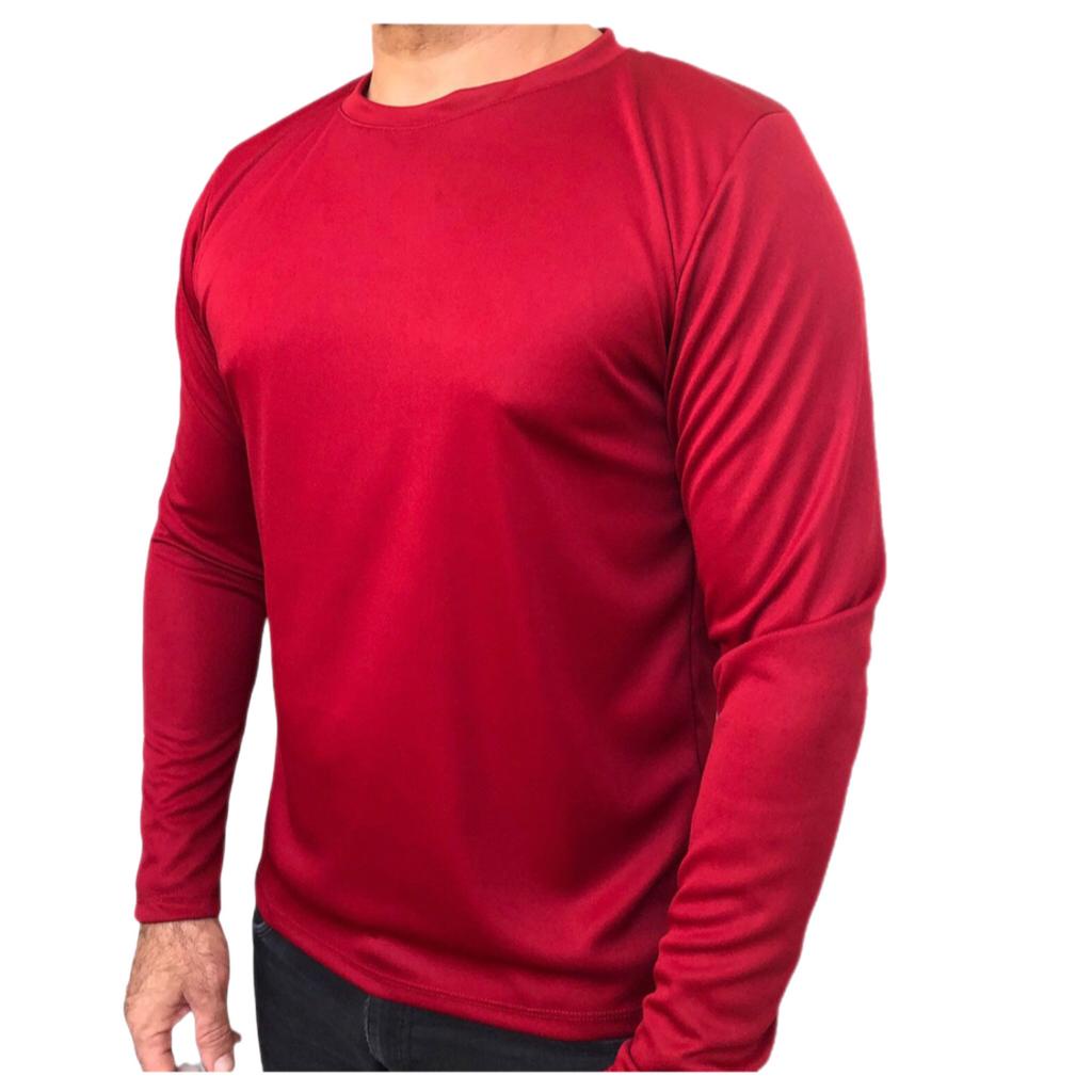 Kit 5 Camiseta MANGA LONGA Masculina Dry FiT