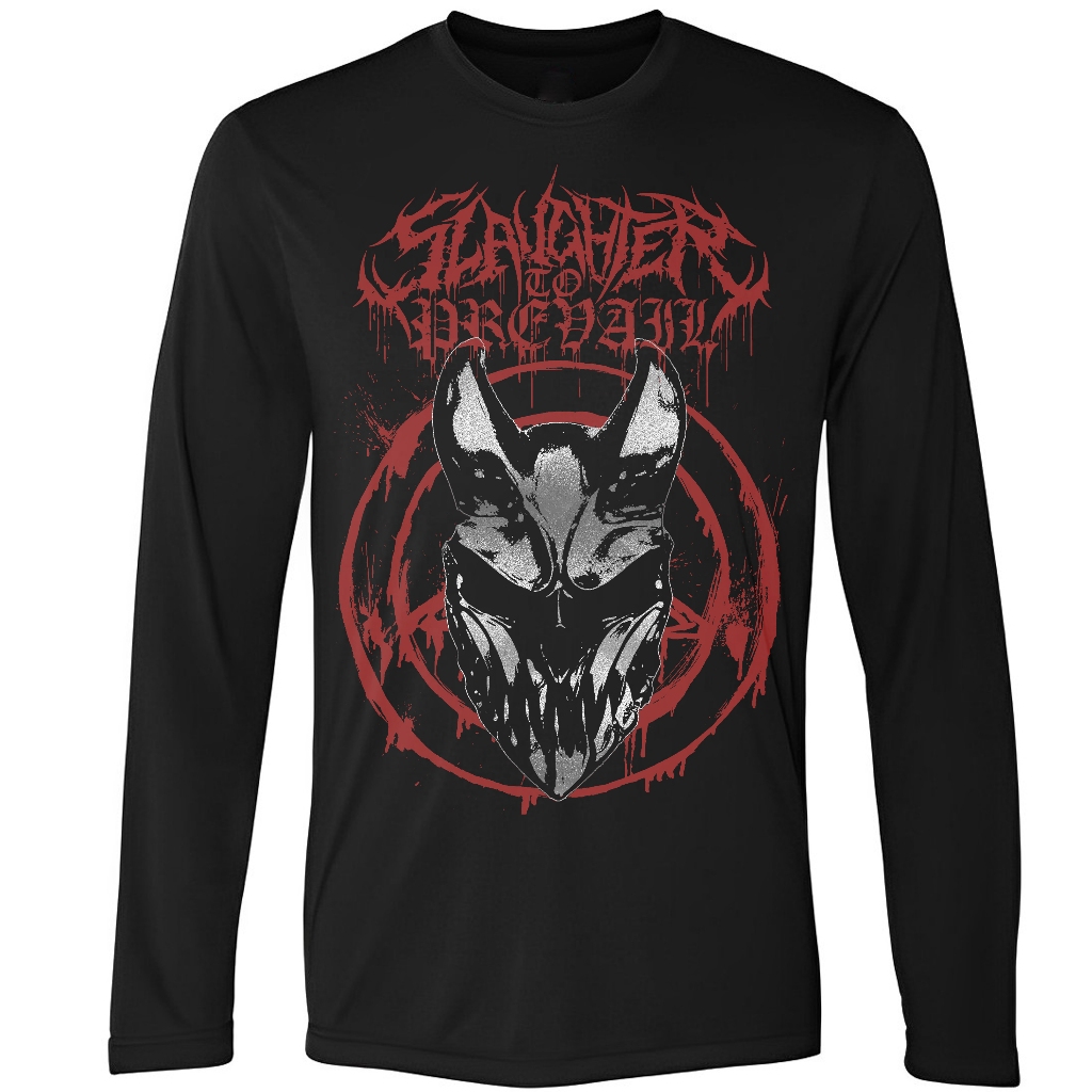 camisa de de banda rock Slaughter to prevail BRILHANTE dourado e prata