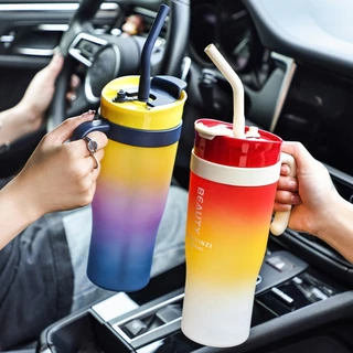 3 Pcs Conjunto De Garrafa De Água Esportiva De Palha Com Cabo À Prova De Vazamentos Copo 280ml 800ml 1500ml