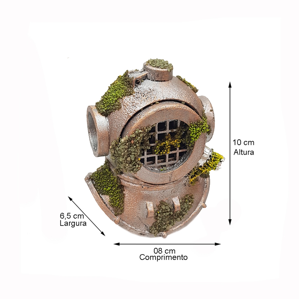 Enfeite Para Aquário - Escafandro Capacete