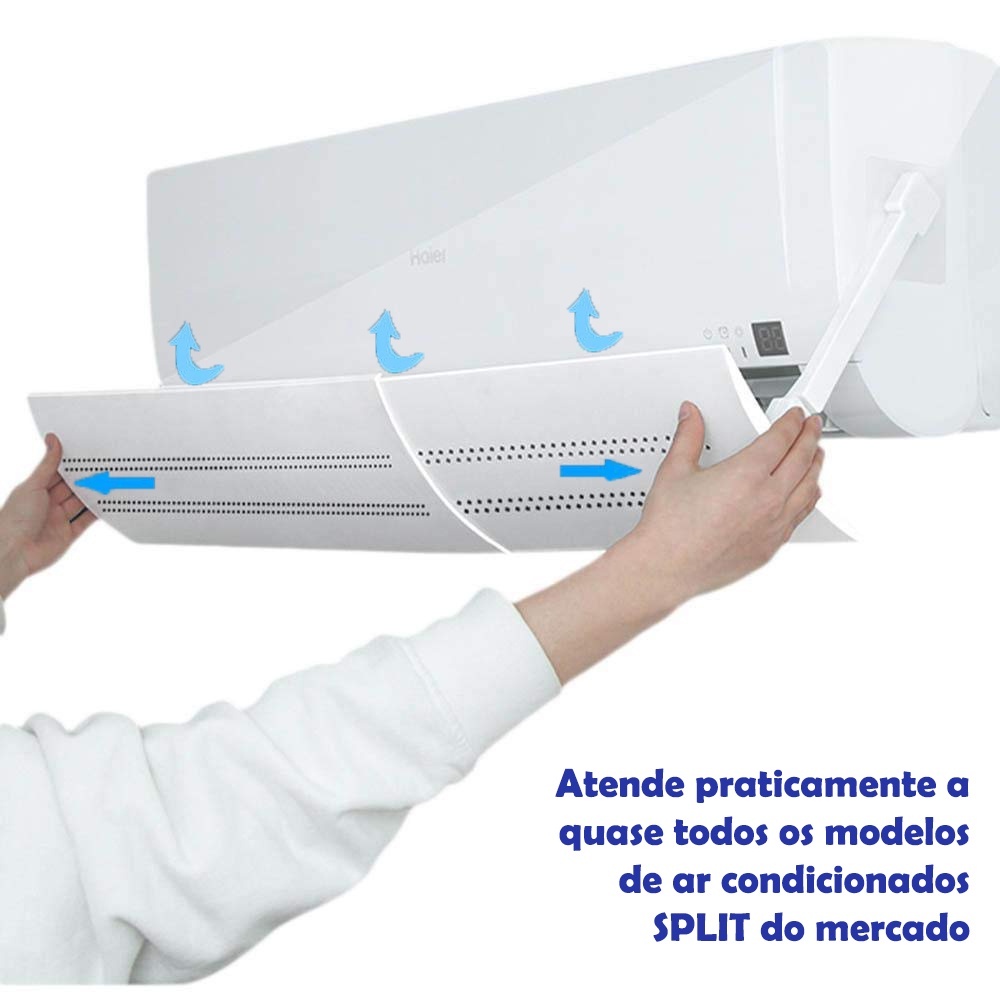 Defletor para Ar Condicionado Split Universal Ajustável