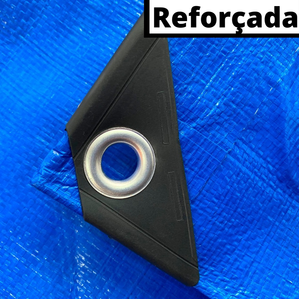 Lona de Polietileno 2x2m até 6x4 Azul Vários Tamanhos - Resistência e Versatilidade para Todas as Atividades Impermeável Telhados Camping Proteção UV Ilhós Para Fixação