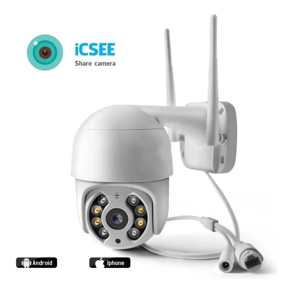 CAMERA DE SEGURANÇA SMART WIFI ICSEE FULL HD - A8 1080P Prova D'água
