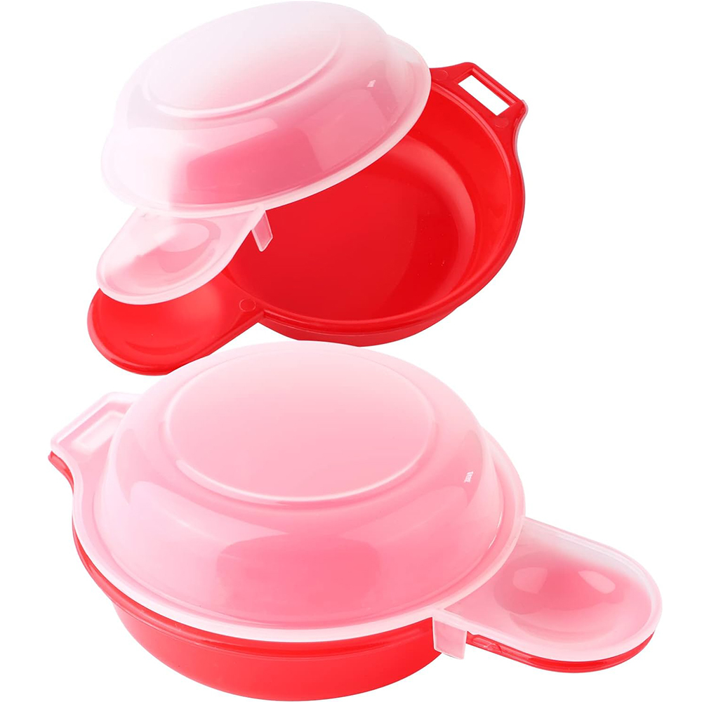 2 Pcs-Microondas, Máquina de Ovo de Microondas, 1 Minuto Máquina de Rolo de Omelete para Hambúrguer de Ovo Rápido Ferramentas de Cozinha