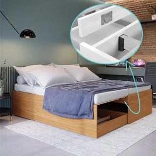 Cama Matrix 3 em 1 Quarto Solteiro com Auxiliar e Casal