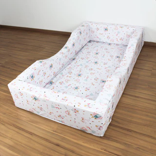 Caminha Espumada Princesa com Colchão | 1m50m x 80cm x 25cm