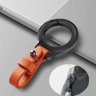 1pc Liga De Zinco Couro Chaveiro Cinto Fivela Mosquetão Porta-Chaves Do Carro Pequenos Chaveiros Para Homens Mulheres Pr