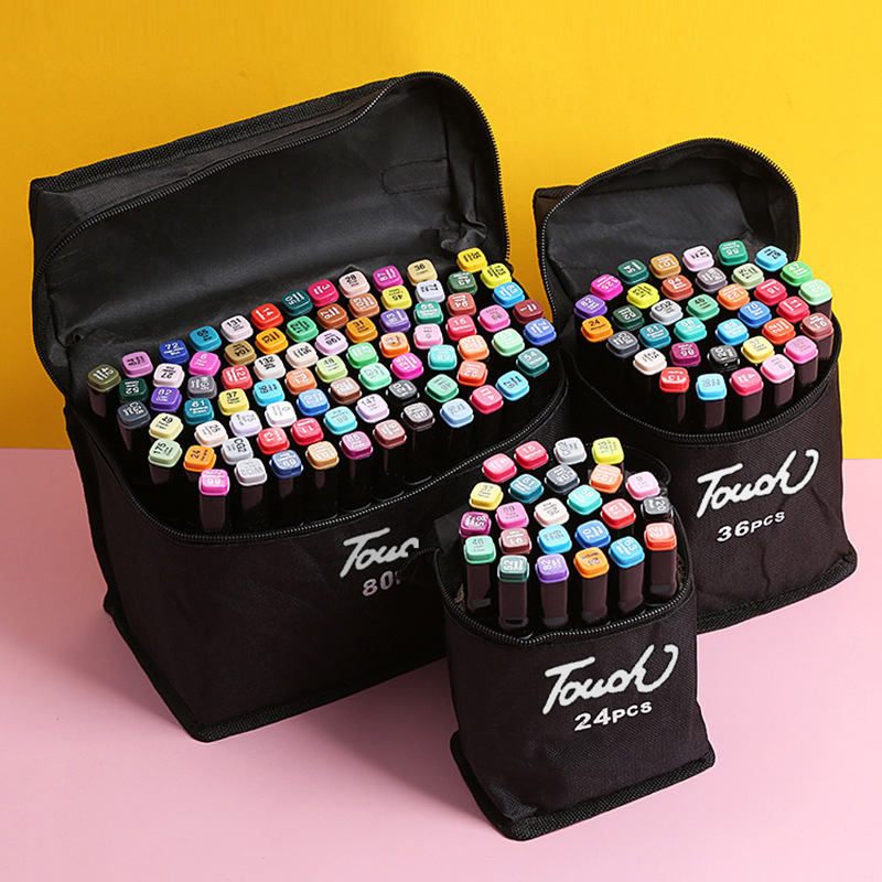 Conjunto De Canetas De Marcação Touch Color Óleo Infantil Caneta De Pincel Aquarela De Duas Cabeças