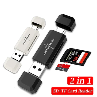Leitor De Cartão SD Tipo C TF 2 Em 1 USB2.0 OTG Adaptador Inteligente De Alta Velocidade Para Acessórios De Laptop PC em Oferta na Shopee