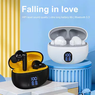 S510 Fones De Ouvido Sem Fio Bluetooth Display Digital LED Cancelamento Ruído Jogos Controle Toque em Oferta na Shopee