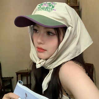 Estilo Coreano GD Cor Personalizada Bloqueada headwear Cinta Bico De Pato Chapéu Feminino Moda De Sol