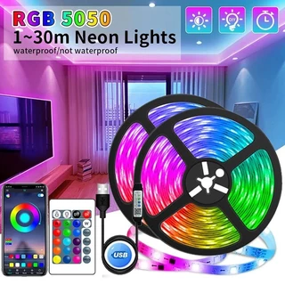 Faixa LED USB 5050 TV RGB Com Decoração De Luz De Fundo De Controle Remoto De 24 Teclas 5V