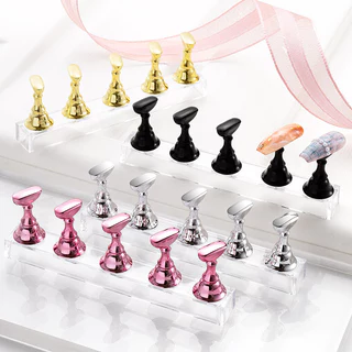 Suporte Magnético Para Unhas, Xadrez, Forma De Unha, Expositor, Acrílico, Prateleira, Ferramenta Arte Em