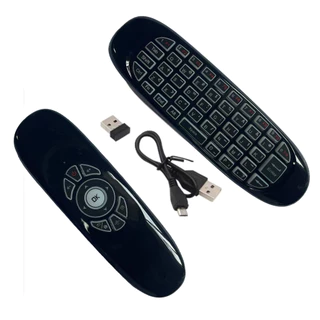 Controle Remoto Universal Sem Fio De 2.4 Ghz Para TV Air Mouse Teclado Backlight LED Smart