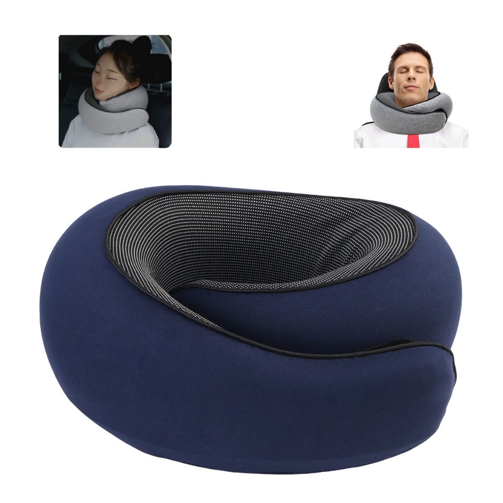 Novo Travesseiro de Pescoço Ultra-Macio para Viagem - Para Avião, Carro ...