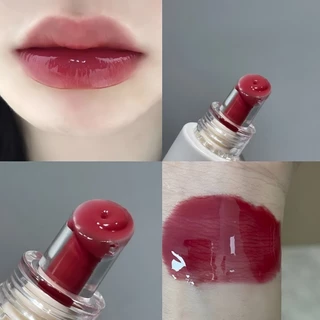 HERORANGE Crystal Gel Lip Gloss Hidratante Brilhante Bálsamo Labial Lábios Rechonchudos em Oferta na Shopee