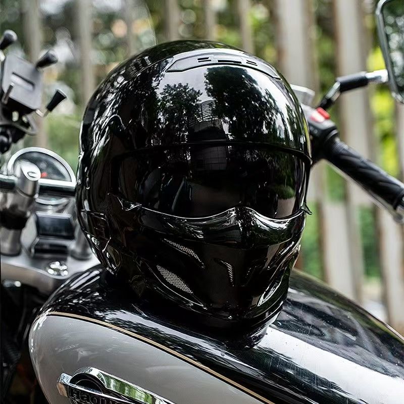 Capacete De Moto Retrô: Pequeno, 4/3, Design De Escorpião, Cruzeiro ...