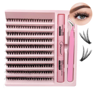 Kit de Extensão de Cílios DIY 30D/40D/50D - Cílios Individuais (8-16mm) Efeito Natural em Oferta na Shopee