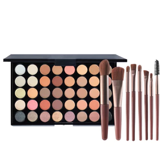 Paleta de Sombras com 40 Cores - Acabamento Matte e Shimmer, Alta Pigmentação, Efeito Esfumado e Longa Duração. em Oferta na Shopee