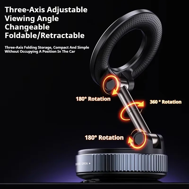 Suporte para Celular K007 com Sucção Magnética e Montagem Pesada para ...