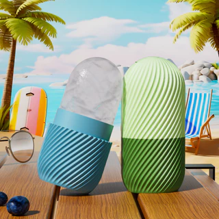 Rolo Facial De Gelo , Reutilizável Para Aliviar O Inchaço Do Rosto E Dos Olhos , Massageador em Oferta na Shopee