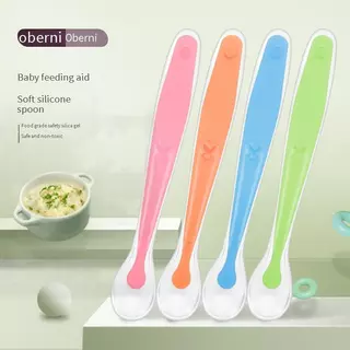 Colher De Treinamento De Silicone Para Bebês E Caixa De Armazenamento , Utensílio De Alimentação Macio Crianças , Conjun em Oferta na Shopee