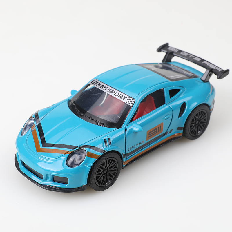 Modelo de carro de liga leve Simulação elástica de carro Simulação de carro Ornamentos de carro Presentes de menino pequeno Decorações de recibo podem ser iniciadas