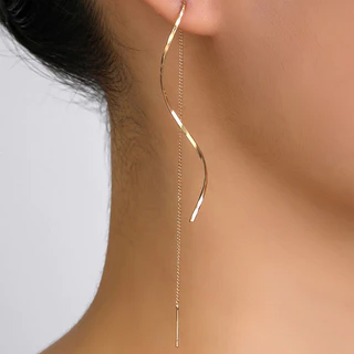 Brincos De Borla Longa Joias Penduradas Na Moda Para Mulheres Uso Diário em Oferta na Shopee