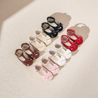 2024 Moda PU Sapatos De Couro Princesa Bebê Meninas Recém-Nascidas Mocassins Borracha Pré-Caminhante Sem Escorregamento Primeiro Andarilho De Verão