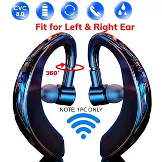 S109 Fone De Ouvido bluetooth 5.0 Mãos Livres Sem Fio Com Gancho Para Cancelamento De Ruído Fones De Alta Definição Microfone hands-free