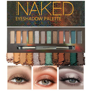 12 Cores Paleta de Sombra de Cobra Impressão Paleta de Sombra Perolada Mate Fácil de Colorir Paleta de Sombra de Maquiagem