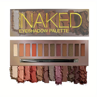 12 Cores Paleta de Sombra Mate Perolada Cor da Terra Paleta de Sombra Perolada Fácil de Colorir
