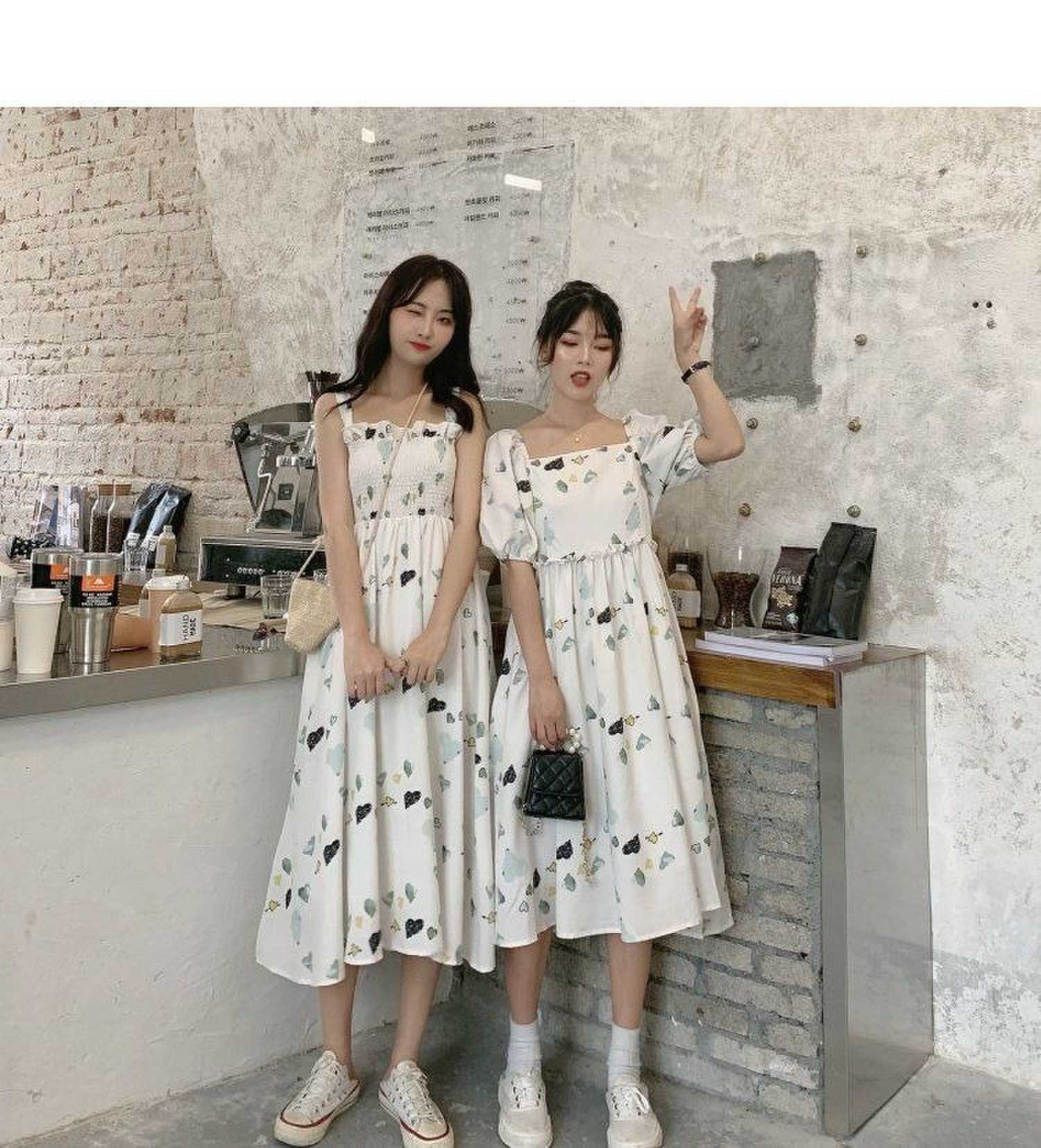 Verão Muito Fada Mori Namoradas Mori Namoradas de cintura estreita de cintura estreita com aspecto Floral de pescoço quadrado de manga curta Mulheres