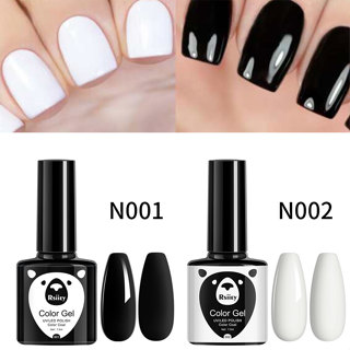 1Pc/2Pcs 7.3Ml Gel De Esmalte Preto Para Unhas Todas As Estações Acabamento Brilho Arte De Embebido Em Led Diy Home Salão De Manicure Presentes Mulheres Desenho De Meninas