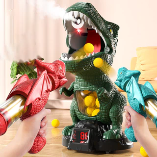 Interação Pais-Crianças Jogos Competitivos de Interação Pais-Crianças Dinossauro Tiro Divertido Aerodinâmico Jogo de Batalha de Brinquedos de Pistola Macia