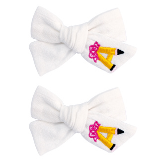 2Pcs Coreano Estilo Clipes De Cabelo Com Lápis Para Meninas