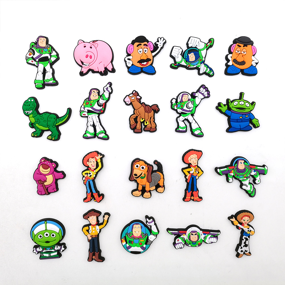 20pcs/set Cartoon Shoe Charms For croc Garden Shoes Accessories Women Kid's Party Gifts Decorações Para Mochila Adultos