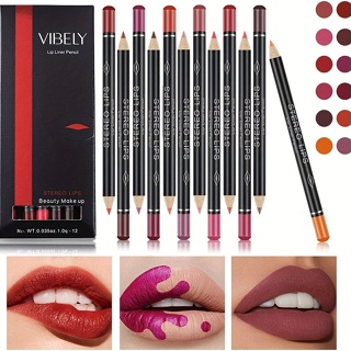 12 Cores Forro labial fosco