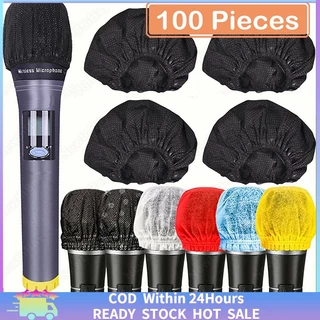 Capas Descartáveis Para Microfone , 100 Peças , Não Tecido , Portátil , Proteção Higiênica E Durável