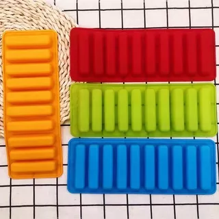 Bandeja de gelo criativa para uso doméstico, molde de Silicone retangular, barra de gelo, caixa de gelo