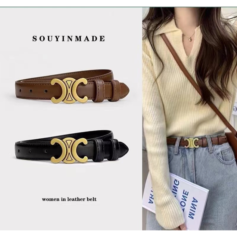 Novo Estilo de Cinto de Estilo Influenciador Estilo Influenciador Estilo High-End Feeling ins Style Light Luxury Ladies Fau