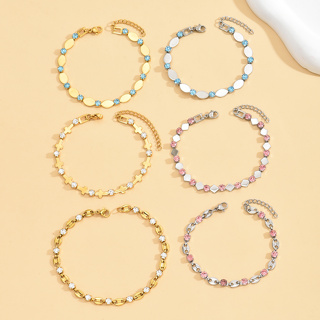 1pc, Pulseira de Aço Titânio, Pulseira Universal para Meninas.