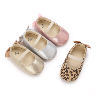 0-18 Meses Sapatos De Bebê Golden Mary Jane Baby Girl Princesa Sola De Borracha Caminhada Não Escorrega
