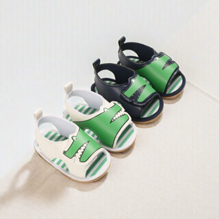 0-18 Meses De Idade Sapatos De Sola Oca De Borracha Para Recém-Nascidos , Bebês Antiderrapantes